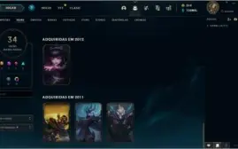 Conta com skin Kayle Juíza e muito mais (Plat IV)