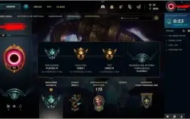 Conta de LoL Platina 4 com 89 skins