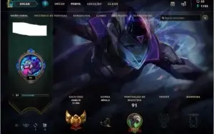 CONTA OURO 4 - 9 SKINS - 30 CAMPEOES