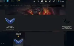 Conta LoL Diamante III 26K EA skins e skin shards