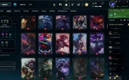 Conta League of Legends LV 430 (174 Skins,Ouro IV)