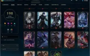 Conta League of legends plat 4 198 skins icones season 2