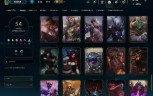 Esmeralda 2 com 100 Champs e 54 Skins +3 Prestigios