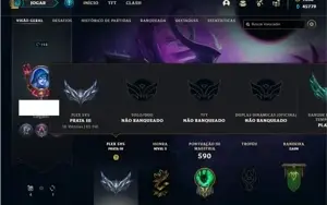 Conta Unranked com TODOS os champs e 338 Skins +8 Vitoriosas