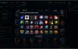 Conta lol Platina V mais 107 skins, quase todos os campeões.