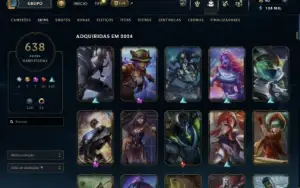 Conta Lol Com 638 Skins All Champs Level 738