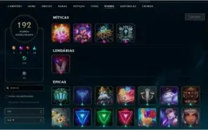 Conta League of Legends + Riven Camp 2012 + 417 skins .