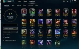 Conta LoL Platina IV