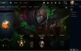 Conta De LOL Lv 47 Ouro 2 MMR PLATINA COM MUITA SKINS