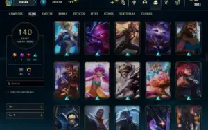 Promoção Conta Lol Lvl 587 Unranked Com 140 Skins Main Zed