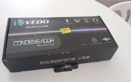 Kit Microfone VEDO Bm800USB Condensador Profissional (USADO)