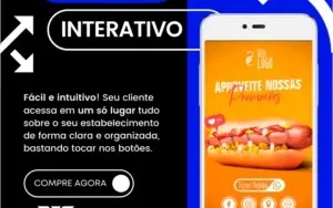 Cartão de visita Interativo com botões clicáveis e QR CODE