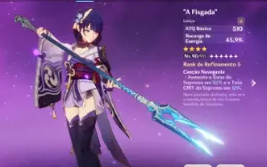 Conta Genshin AR-55 Xiao com Jade