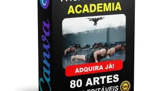 Pack Canva Academia Vol 1 - 80 Artes Editáveis