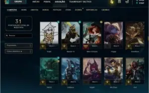 CONTA UNRANKED NVL 30 | 2958 RP | PLATINA 1 TFT | LENDA 3