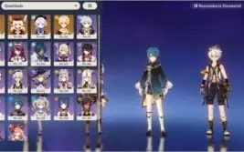 AR 51 Ayaka / Klee + Atlas / Qiqi e Pity Alto