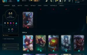 Conta Lol FA  92 Champs 64 Skin + Vitoriosa 18 Cromas Lvl271
