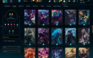 Conta Lol FA  92 Champs 64 Skin + Vitoriosa 18 Cromas Lvl271