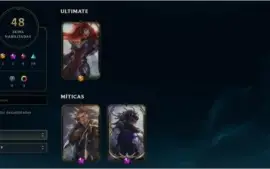 CONTA LOL D4 S10 48 SKINS