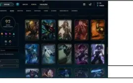 Conta Completa Level 54 - 92 Skins Elo Atual: Gold IV.