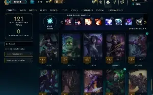 Unranked com 60 Champs e 18 Skins