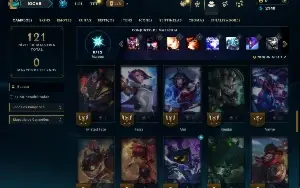 Unranked com 60 Champs e 18 Skins