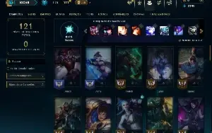 Unranked com 60 Champs e 18 Skins