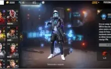 Conta Free Fire com Skin do Cobra, lendária e 6 passes.