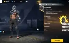 Conta Free Fire com Skin do Cobra, lendária e 6 passes.