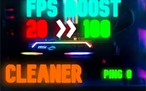 Optimizador de FPS, Ping RAM, e Cleaner - Envio Imediato
