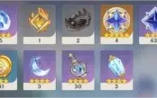 AR 55 Xiao, Raiden Shogun c1, Klee, Mona, Diluc, Jean