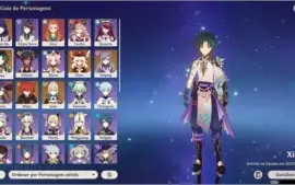 AR 55 Xiao, Raiden Shogun c1, Klee, Mona, Diluc, Jean