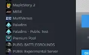 Steam com Destiny2, cs2, Dbz fighterz, xenoverse