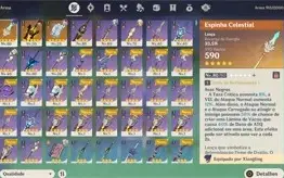 AR42-Ayaka + Espada Aspera + Espinha Celestial + Banner Arma
