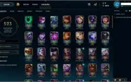 Conta LOL Gold IV com 350 Skins