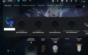 Conta Unranked com 85 Champs e 59 Skins