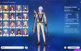 Genshin Impact AR38 Ayato e Kazuha com benção!
