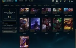 Conta ouro 4 com 3 skins e 21 champs