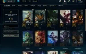 Conta ouro 4 com 3 skins e 21 champs
