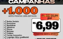 Pack Campanhas +1.000 Artes Prontas | 100% Editáveis