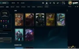 Conta LoL Gold III com 176 skins e todos os campeões
