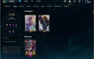 CONTA LOL ANTIGA! 160 SKIN E 10 CHROMAS!!