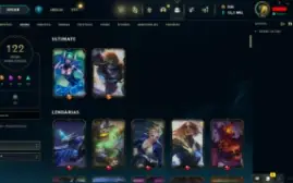 Conta LOL LVL 30 | 89 Campeões| 122 Skins |UNRANKED| 2013