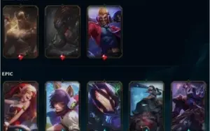 Conta Unranked 57skins  107 champs, ex plat