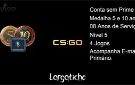 CONTA OLD STEAM 16 ANOS MEDALHAS 5 E 10 ANOS +6 JOGOS