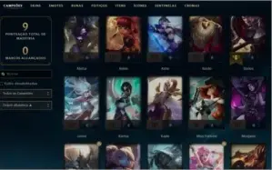 conta league of legends main suporte
