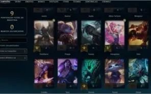 conta league of legends main suporte