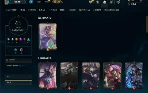 Unranked com 60 Champs e 41 Skins