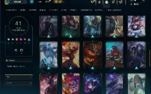 Unranked com 60 Champs e 41 Skins