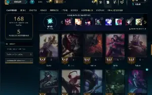 Unranked com 60 Champs e 41 Skins